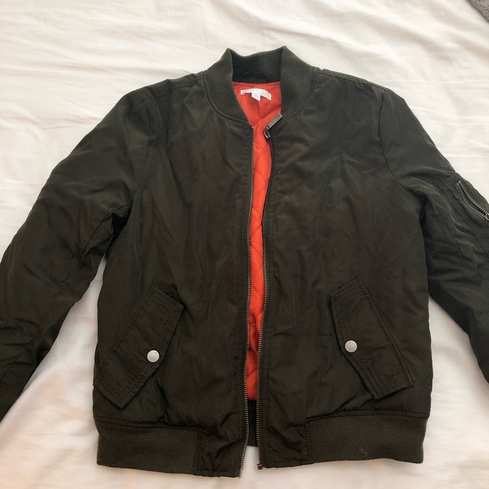 Army Green Bomber Jacket